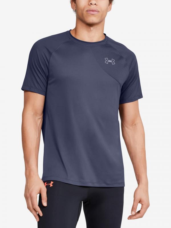 Tričko Under Armour M Qlifier Iso-Chill Short Sleeve Modrá