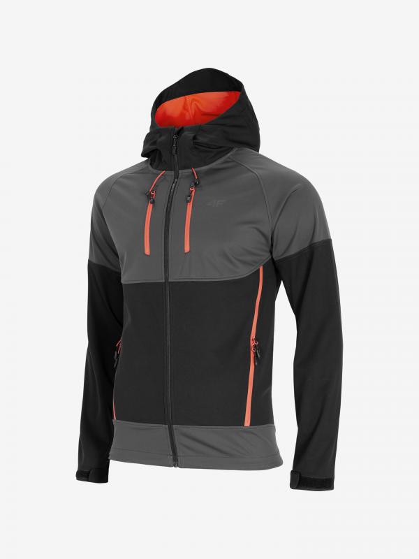 Bunda 4F Men's Softshell Sfm203 Černá