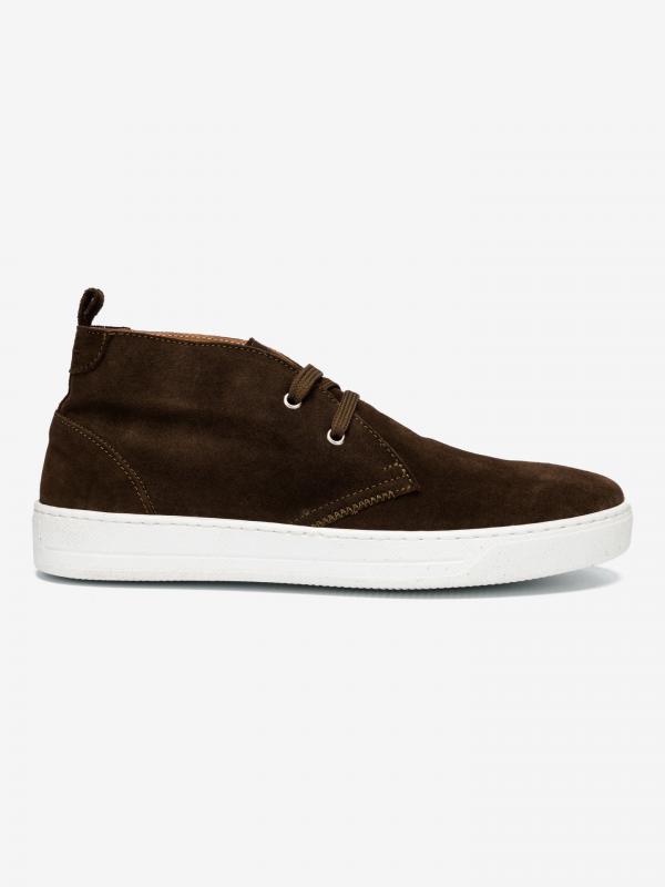 Boty Trussardi Desert Boot Suede Hnědá