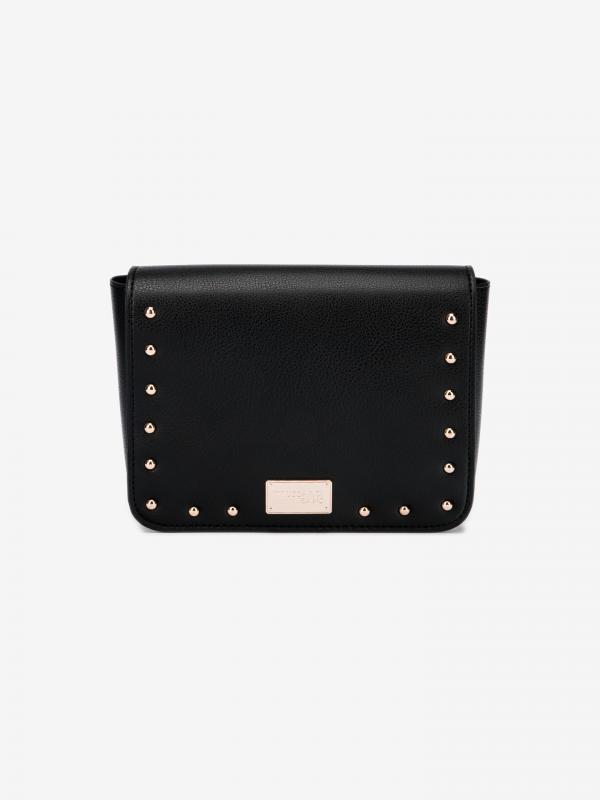 Ledvinka Trussardi Dafne Belt Bag Ecoleather Micro Studs Černá