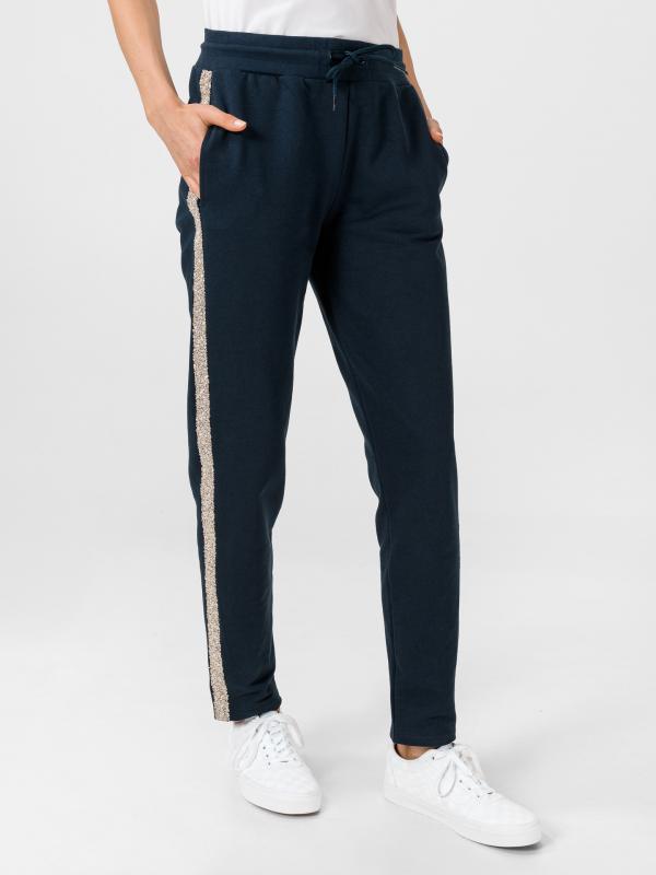 Tepláky Trussardi Pants Fleece Pure Cotton Modrá