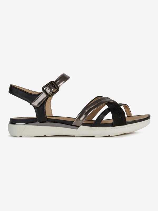 Sandály Geox D Sandal Hiver Černá