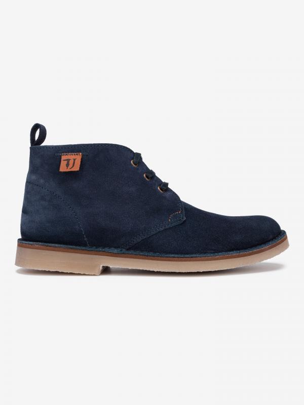 Boty Trussardi Desert Boot Suede Modrá