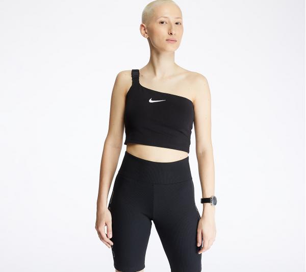 Nike Sportswear Swoosh Crop Tanks Black/ White