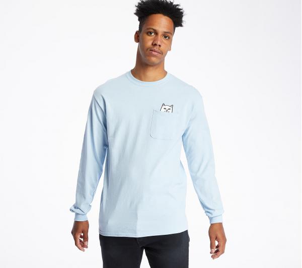 RIPNDIP Lord Nermal Long Sleeve Tee Baby Blue