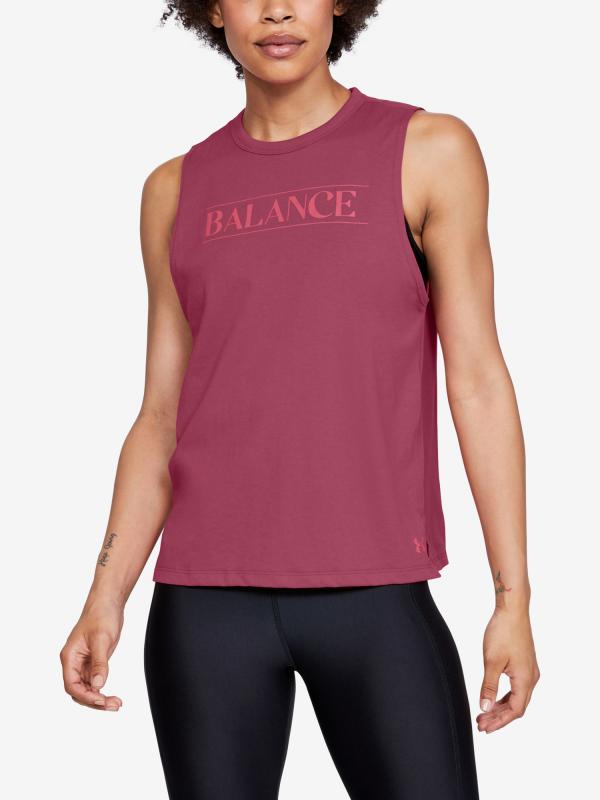 Tričko Under Armour Balance Graphic Muscle Růžová
