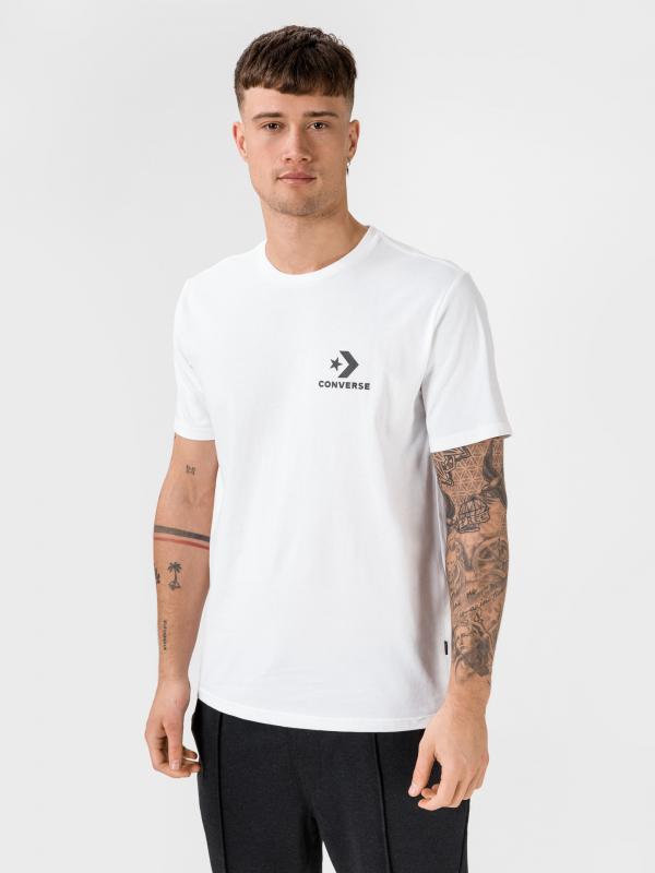 Tričko Converse Left Chest Star Chevron Tee Bílá