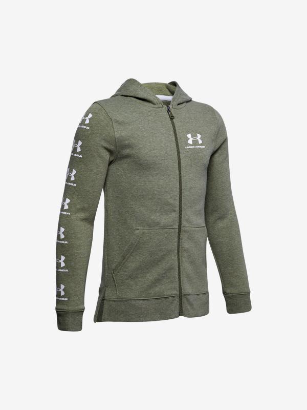 Mikina Under Armour Rival Full Zip Hoody-Grn Zelená