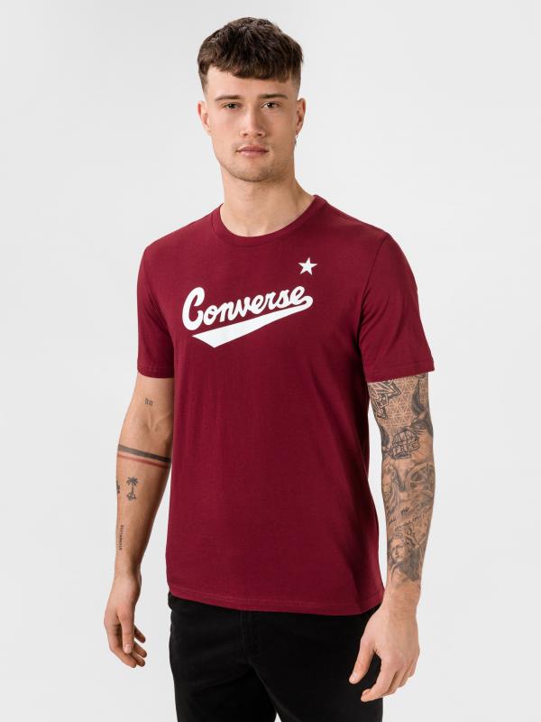 Tričko Converse Center Front Logo Tee Červená