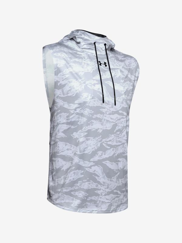 Tričko Under Armour Baseline Syn Sleeveless Hoodie Bílá