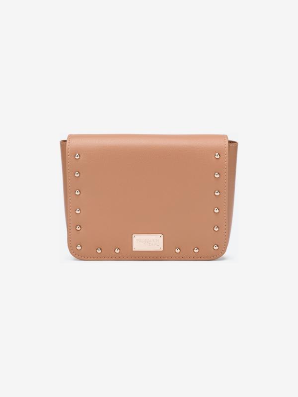 Pásek Trussardi Dafne Belt Bag Ecoleather Micro Studs Hnědá