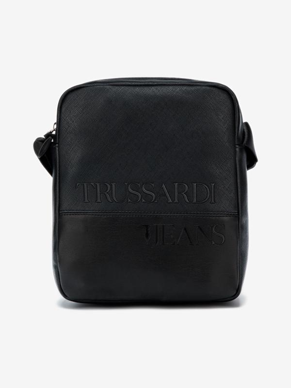 Taška Trussardi Tekno Affair Reporter Md Ecoleather Logo Černá