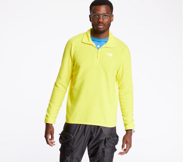 The North Face 100 Glacier 1/4 Zip Pullover Lemon