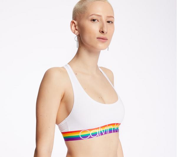 Calvin Klein The Pride Edit Unlined Bralette White