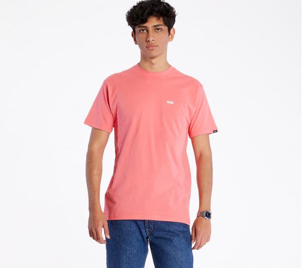 Vans Left Chest Logo Tee Calypso Coral