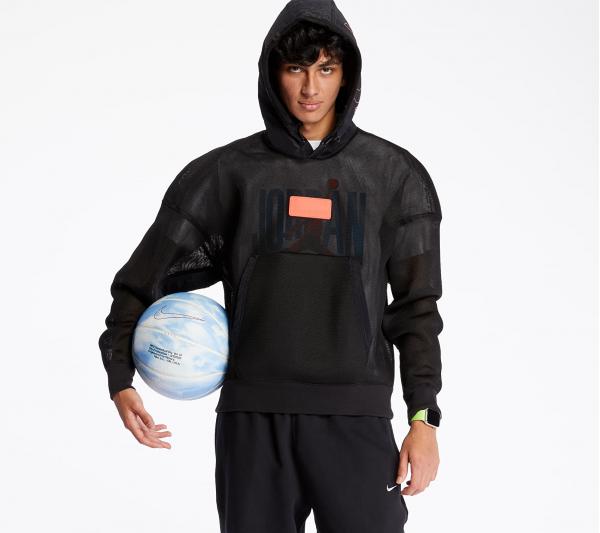 Jordan 23 Engineered Spacer Mesh Hoodie Black/ Infrared 23