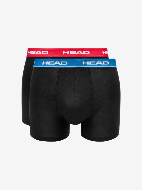 Boxerky Puma Head Basic Boxer 2P Red / Blue Černá