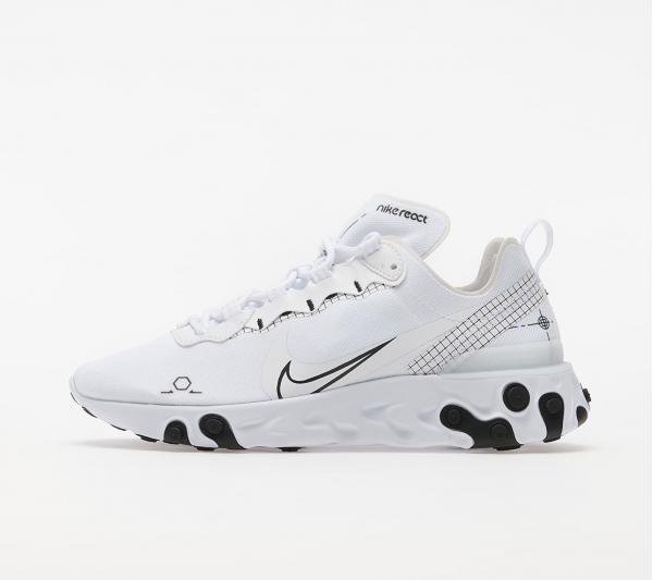 Nike React Element 55 White/ Black