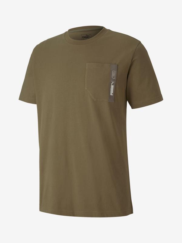 Tričko Puma Nu-Tility Pocket Tee Hnědá