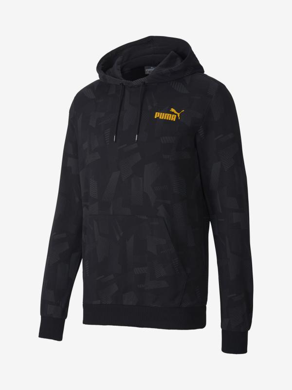 Mikina Puma Summer Print Aop Hoodie Černá