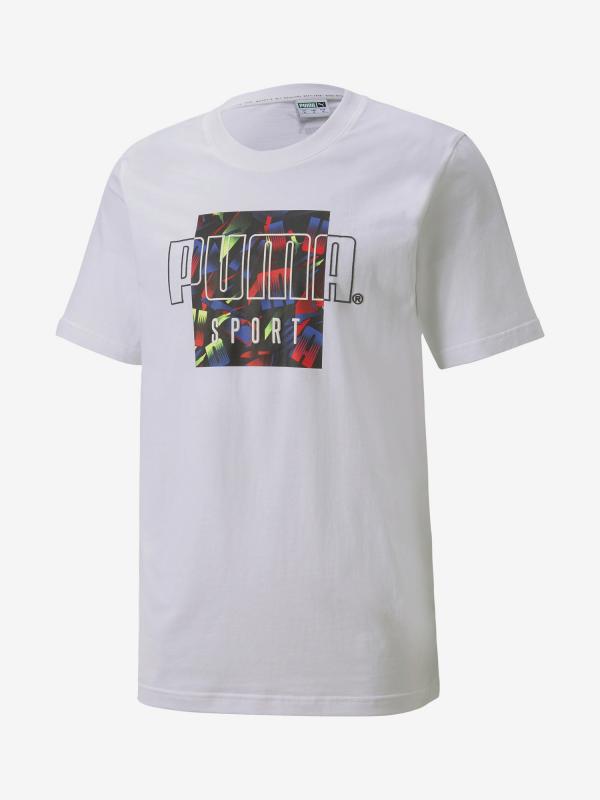 Tričko Puma Sport Graphic Tee Bílá
