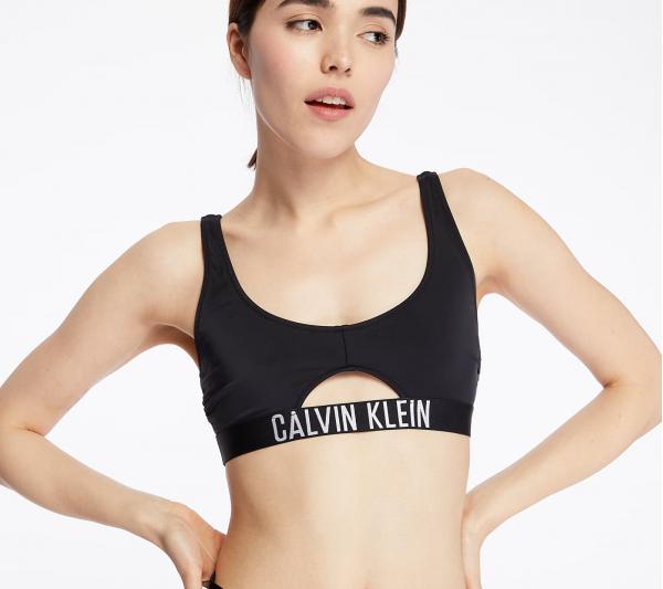 Calvin Klein Cut Out Swim Bralette Black