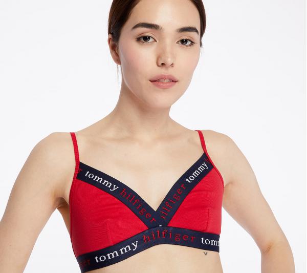Tommy Hilfiger Triangle Bra Red