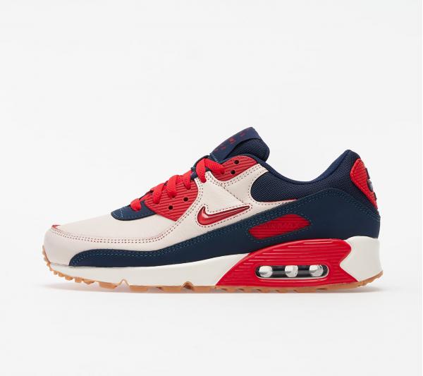 Nike Air Max 90 Premium Sail/ University Red-Midnight Navy