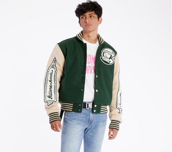 Billionaire Boys Club Astro Varsity Jacket Green/ Off White