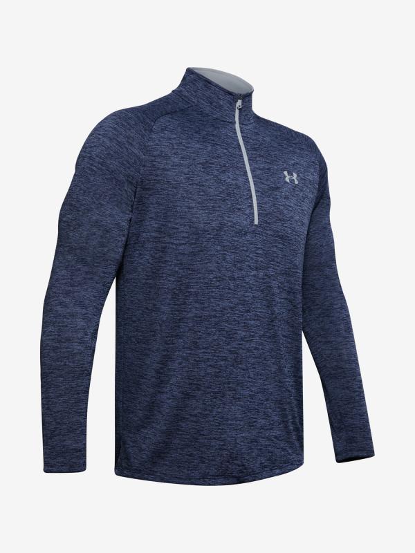 Tričko Under Armour Tech 2.0 1 2 Zip Modrá
