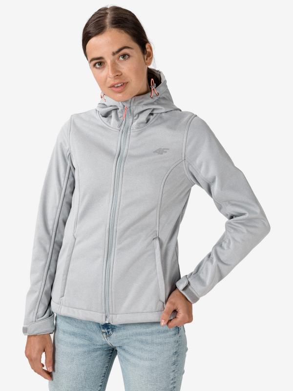Bunda 4F Women's Softshell Sfd300 Šedá