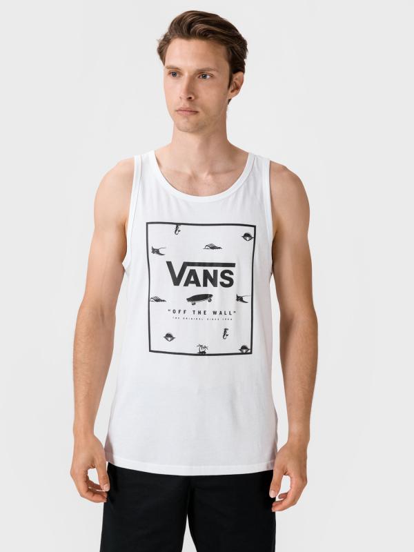 Tílko Vans Mn Print Box Tank White/Dark Dits Bílá