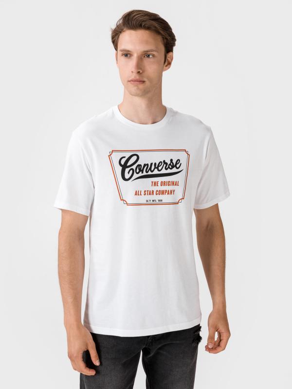 Tričko Converse Converese Ivy Wordmark Tee Bílá