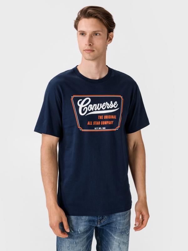 Tričko Converse Converese Ivy Wordmark Tee Modrá