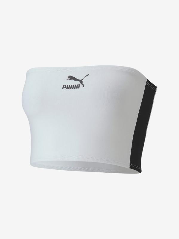 Podprsenka Puma Classics Bandeau Top Bílá