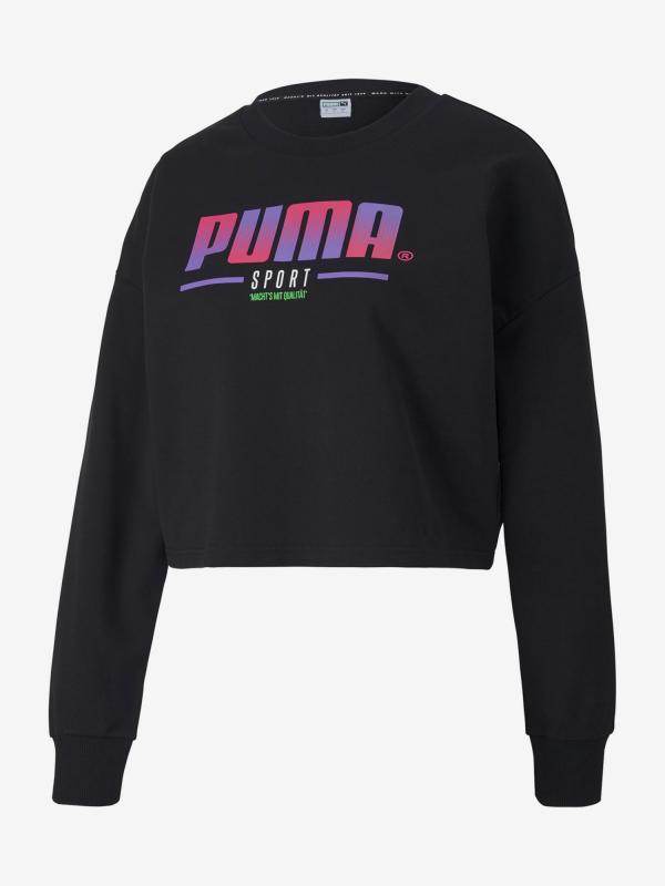 Mikina Puma Sport Crew Sweat Wmns Černá