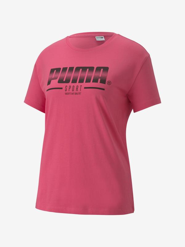 Tričko Puma Sport Graphic Tee Wmns Růžová