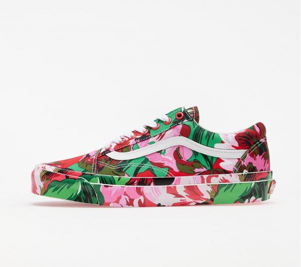 KENZO x Vans OG Old Skool LX Floral Red/ True White