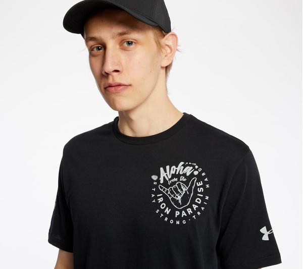 Under Armour Project Rock Iron Paradise Tee Black/ Summit White