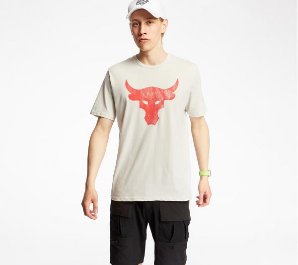 Under Armour Project Rock Brahma Bull Tee Summit White/ Versa Red