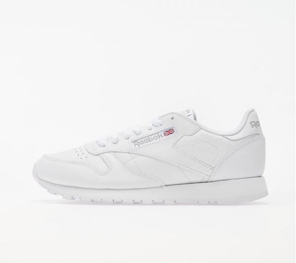 Reebok Classic Leather White/ White/ Light Grey