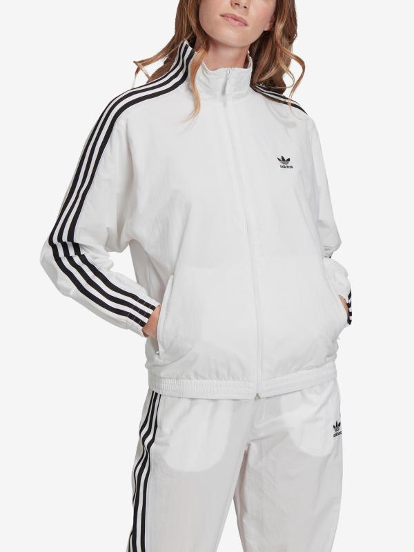 Bunda adidas Originals Nylon Track Top Bílá