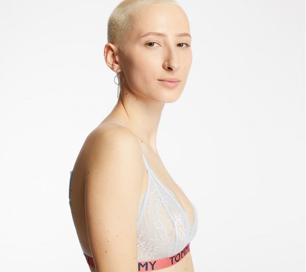 Tommy Hilfiger Triangle Bra Light Blue