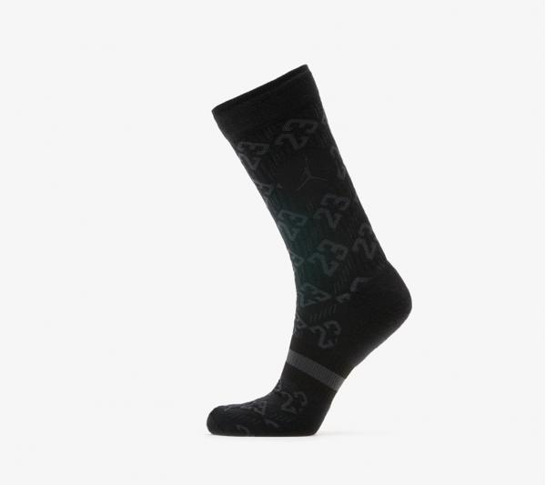 Jordan Legacy 2 Pair AOP Crew Socks Black/ Anthracite