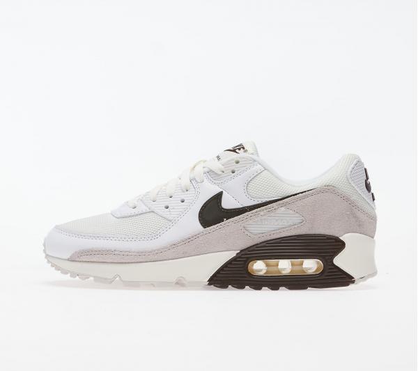 Nike Air Max 90 White/ Baroque Brown-Sail-Vast Grey