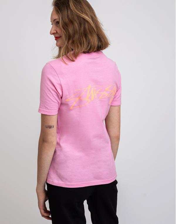 Stüssy Smooth Stock Tee Pink XS