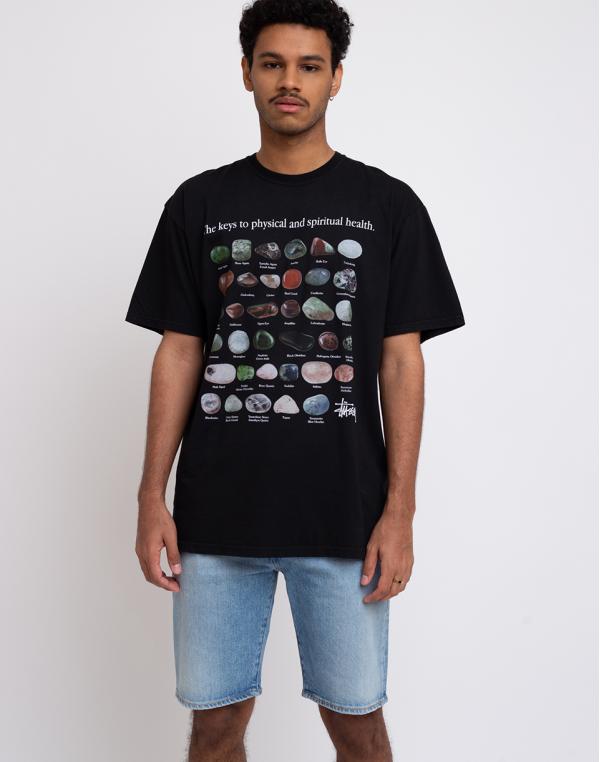 Stüssy Stones Pig. Dyed Tee Black S