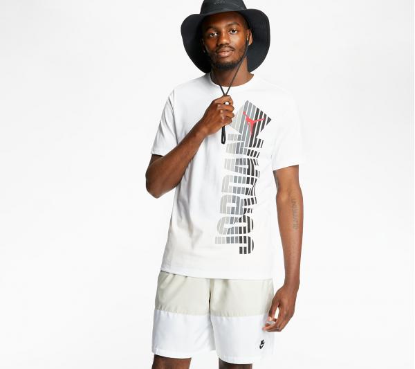 Jordan M J Fade WM Crew Tee White