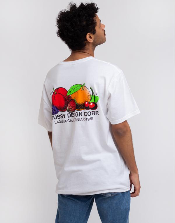 Stüssy Fresh Fruit Tee White S