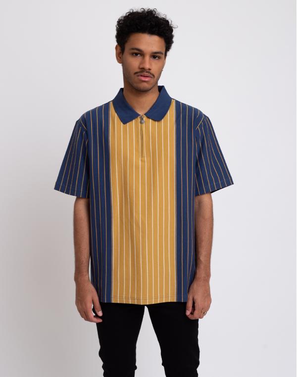 Stüssy Tivoli Stripe Polo Navy M
